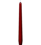 Svíčka kónická 245 mm červená [10 ks]