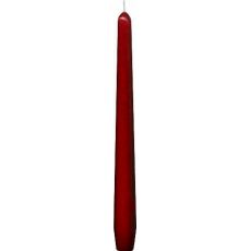 Svíčka kónická 245 mm červená [10 ks]