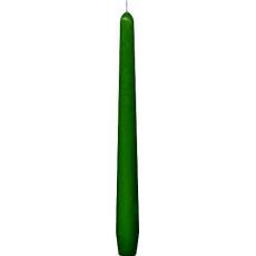 Svíčka kónická 245 mm tmavě zelená [10 ks]