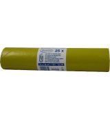 120l. Pytel  (LDPE) žlutý 70 x 110 cm  [25 ks]