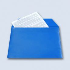 Obálka A5 PVC na dokumenty GDPR modrá