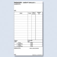 Paragon daňový doklad PT010 TB