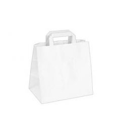 Papírová taška 26+17 x 25 cm bílá **