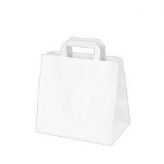 Papírová taška 32+21 x 33 cm bílá