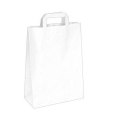 Papírová taška 26+14 x 32 cm bílá **