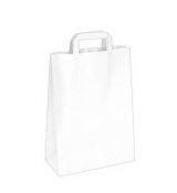 Papírová taška 22+10 x 28 cm bílá min.250 ks