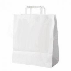 Papírová taška bílá 40+16 x 45 cm