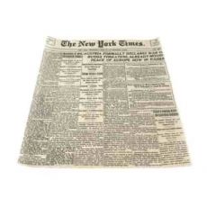 Papír balicí s voskem 33x40 cm novinový potisk