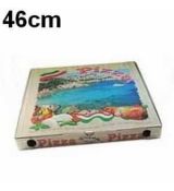 Krabice na pizzu z vlnité lepenky 46 x 46 x 5 cm [100 ks]