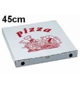 Krabice na pizzu z vlnité lepenky 45 x 45 x 4 cm [50 ks]