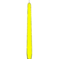 Svíčka kónická 245 mm žlutá [10 ks]