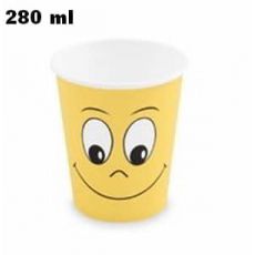 Papírový kelímek (PAP/PE) Smile Ø80mm 280ml `0,2L/8oz/M`