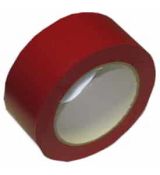 50/33m Lepící páska  PVC vytyčovací červe