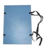 Desky s tkanicí A4 modré bez štítku