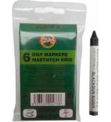Křída mastná 8220/5 černá 6ks