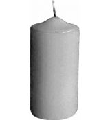 Svíčka válcová  40 x 80 mm bílá [4 ks]