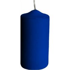 Svíčka válcová  40 x 80 mm tmavě modrá [4 ks]
