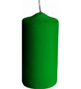 Svíčka válcová  60 x 120 mm tmavě zelená [1 ks]