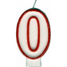Číslová svíčka "0" 75 mm [1 ks]