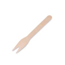 Vidlička svačinová ze dřeva 12 cm