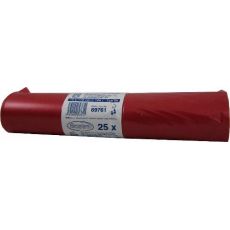 120l.38µm Pytel  (LDPE) červený 70 x 110 cm 52,2g/ks