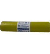 120l.38µm Pytel  (LDPE) žlutý 70 x 110 cm 52,2g/ks