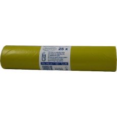 120l.38µm Pytel  (LDPE) žlutý 70 x 110 cm 52,2g/ks