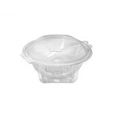 Miska  250 ml kulatá průhledná s víčkem  (PET) [50 ks]