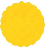 Rozetky PREMIUM Ø 9 cm žluté [40 ks]