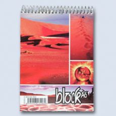 Blok A6 horní spirála linka 50listů