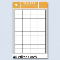 SLE Laser 52. 5x29. 7 4000 etiket