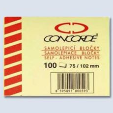 Bloček 75x102 Concorde žlutý 100l