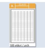 SLE Laser 25. 4x10 18900 etiket