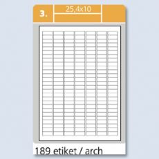 SLE Laser 25. 4x10 18900 etiket