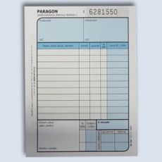 Paragon daňový doklad 2x50l 1041 OPTYS