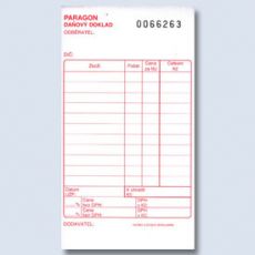 Paragon danový doklad číslovaný PT012 TB