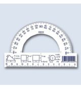 Úhloměr 180/125 tištěný plastový