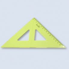 Trojúhelník 45/177 s kolmicí barevný