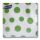 Ubrousky HARMONY puntíky 33x33 30ks zele