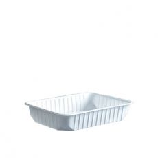 Miska  500 ml (PP) hranatá bilá 186 x 133 mm [50 ks]
