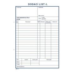 Dodací list A5 100l 10 msk