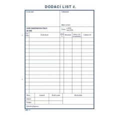 Dodací list A5 100l 10 msk