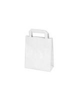 Papírová taška 18+8 x 22 cm bílá