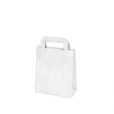 Papírová taška 18+8 x 22 cm bílá **