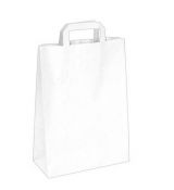 Papírová taška 26+14 x 32 cm bílá **