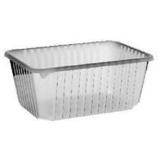Miska 1200 ml  (PP) hranatá průhledná 186 x 133 mm [50 ks]