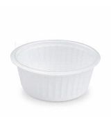 Termo-miska (XPS) kulatá bílá Ø127mm 400ml [50 ks]