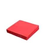 Ubrousek (PAP-FSC Mix) 1vrstvý červený 33 x 33 cm [100 ks]