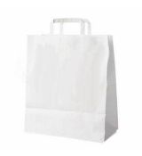 Papírová taška bílá 40+16 x 45 cm