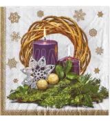 Ubrousek 3vrstvý Vánoce 33 x 33 cm [20 ks] 84105